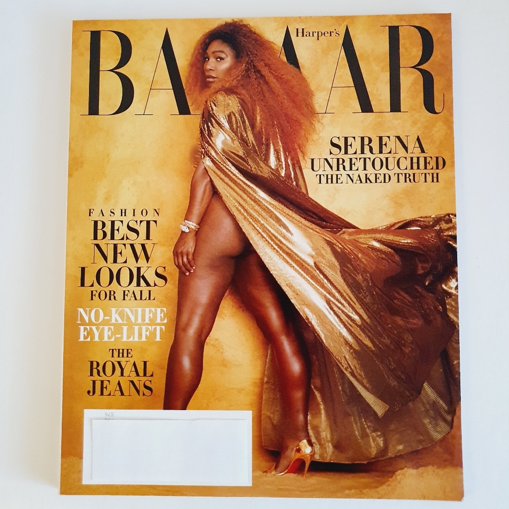 Harper's Bazaar Magazine August, 2019 - Serena Williams Unretouched